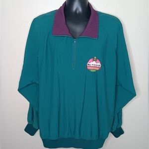 Vintage 90s RCMP Yukon Men’s XL 1/4 Zip Windbreaker Jacket Pace Setter Canada